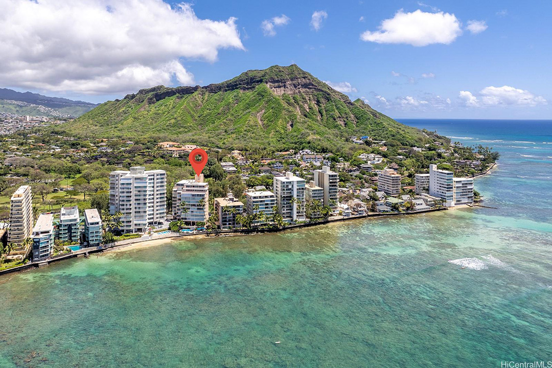 【ゲートウェイズ社よりハワイ不動産情報】コーラルストランド＃601、海が目の前に広がる＄3,600,000